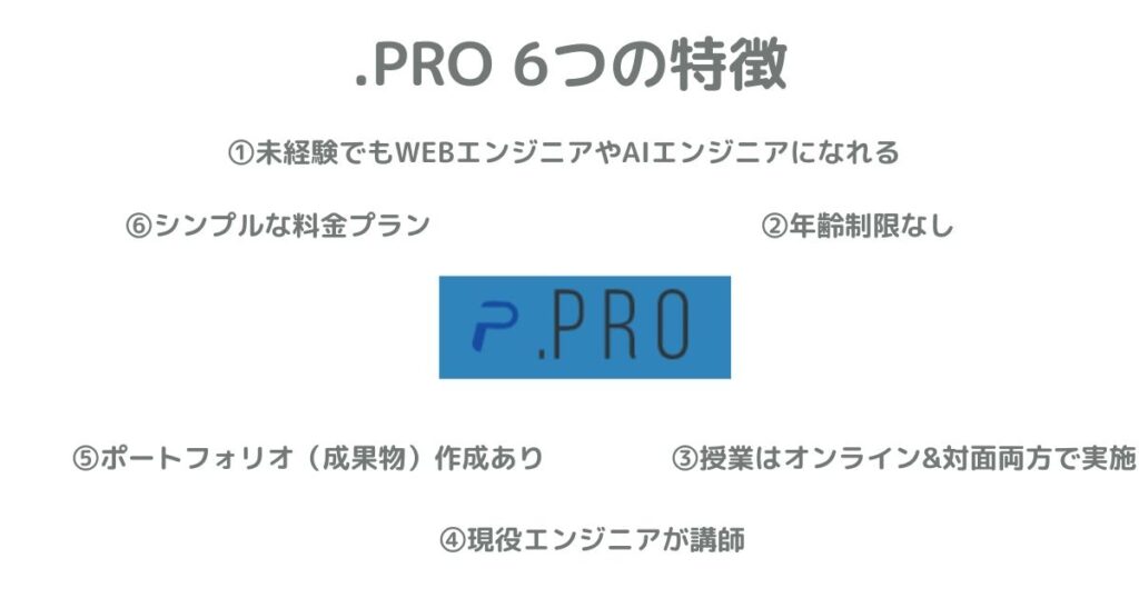 .PRO(ドットプロ)6つの特徴